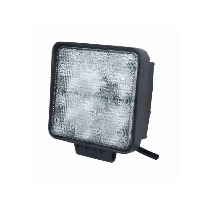 Square LED Flood Work Lamp, 9x3W Epistar, IP68