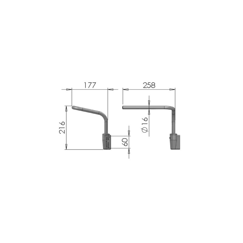 Universal Kit of Cab Mirror Pair + Arms Complete