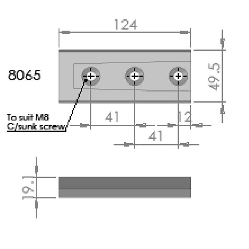 Brackets For Arms - 19mm Radius - 8065