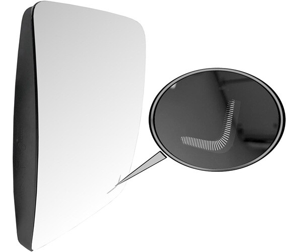 Main Mirror - Replacement Glass - Volvo (FH4/FH12/FH16 AERO with Blind Spot Indicator 2024 on