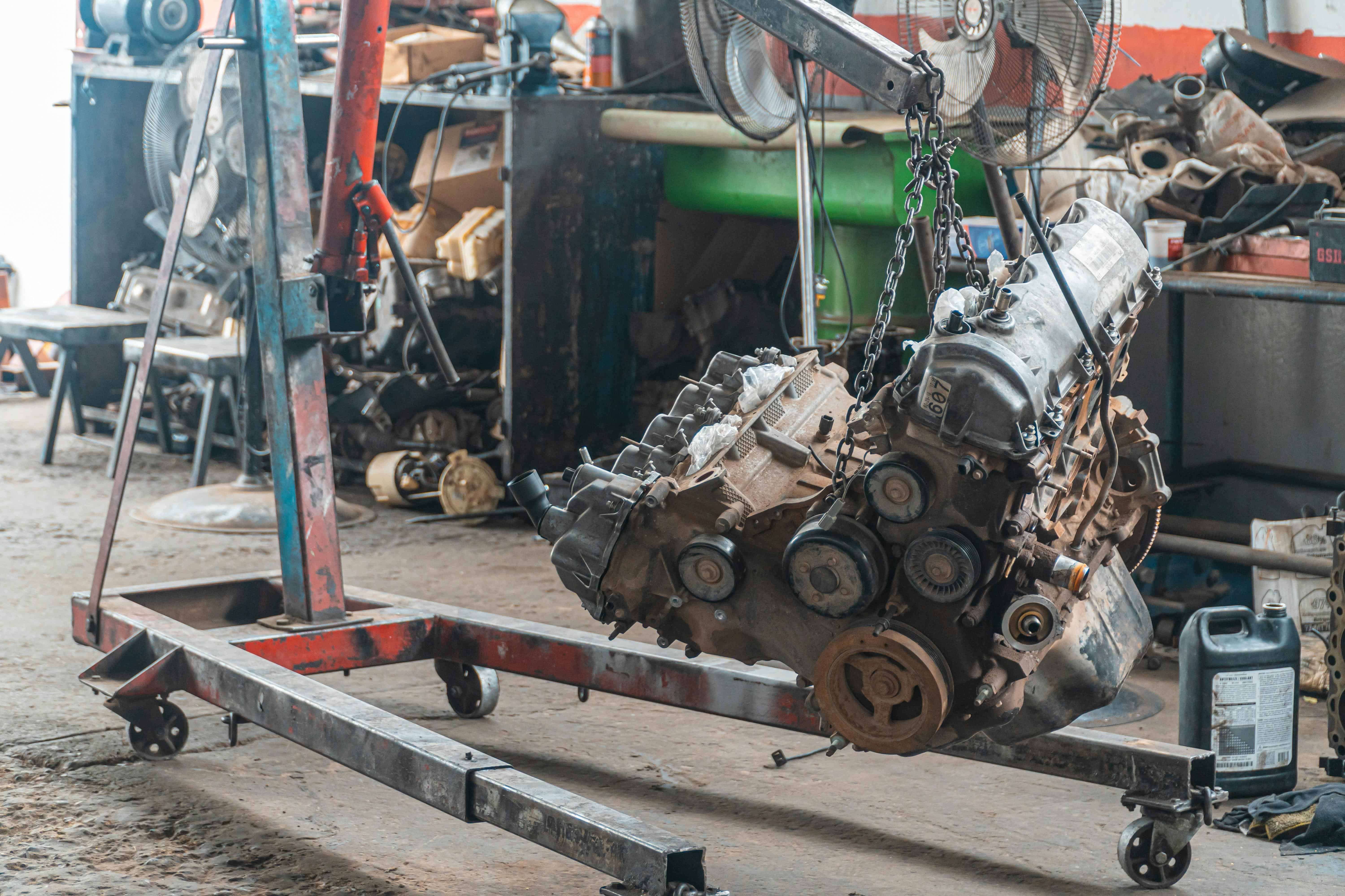 Materials being transported using lift and shift equipment