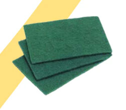 Pk (10) Foam Back Scourers