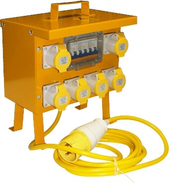 6 Way Junction Box with MCB, 6 x 16amp Sockets
