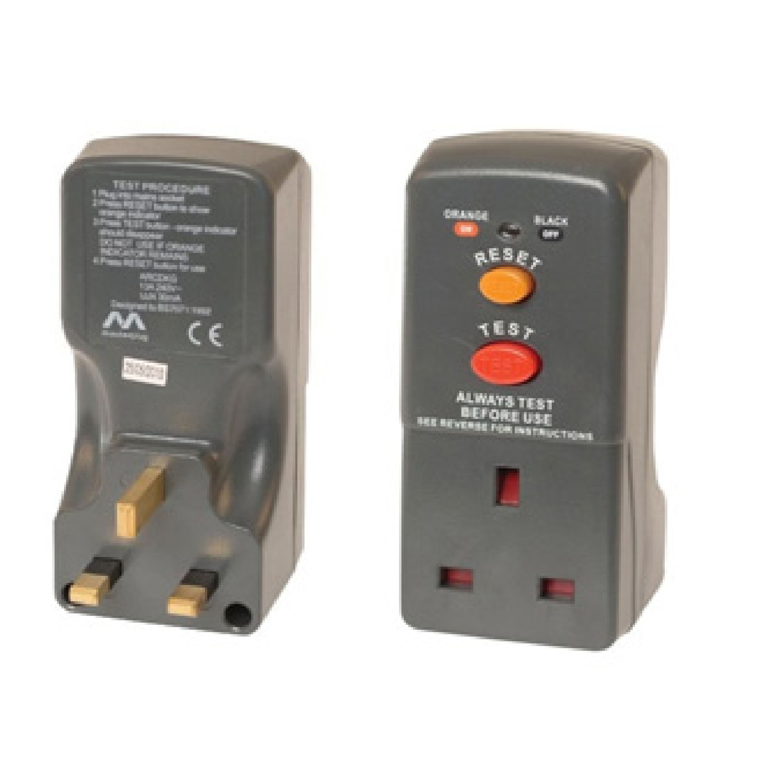 Masterplug RCD Safety Adaptor - suitable for Outdoor use