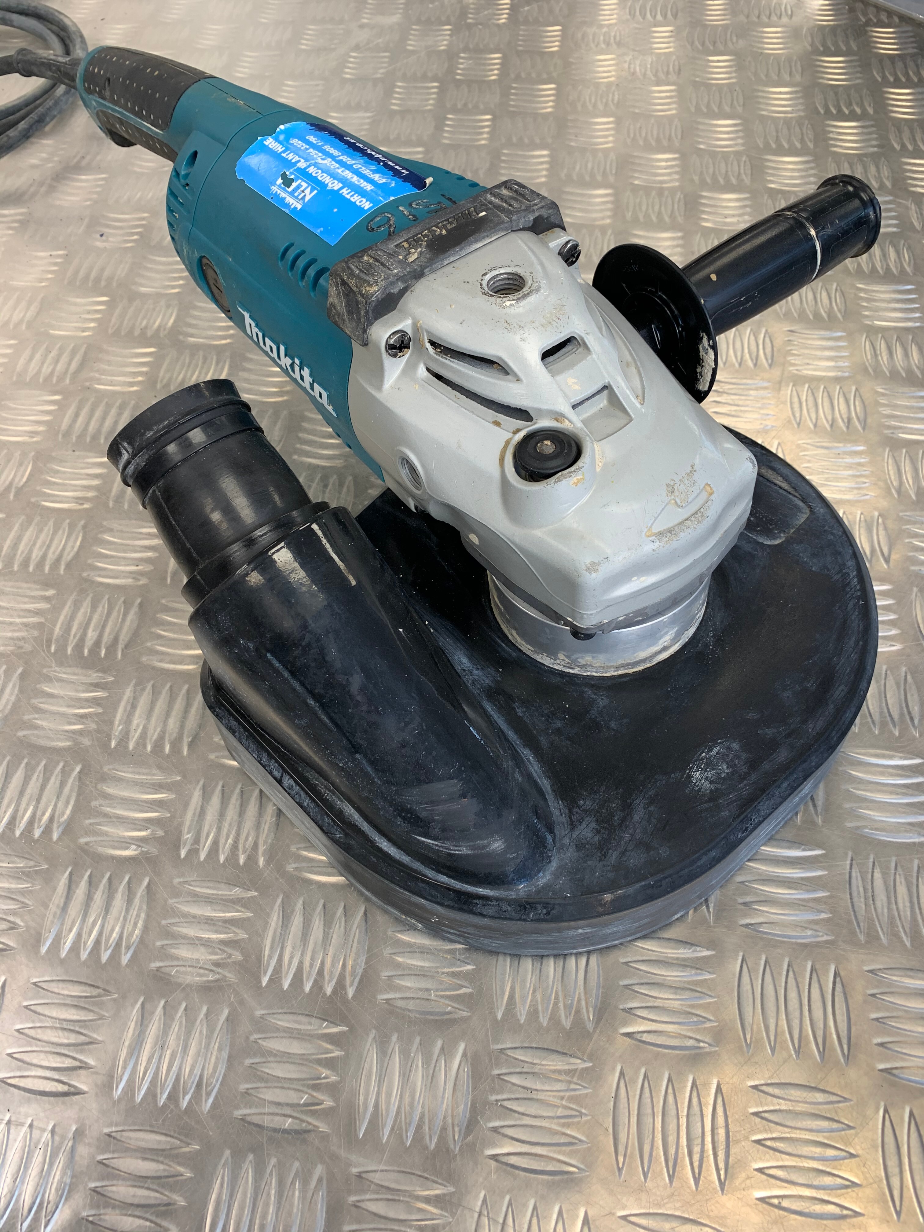 230mm Flat Faced Diamond Grinder c/w Dust Cowel
