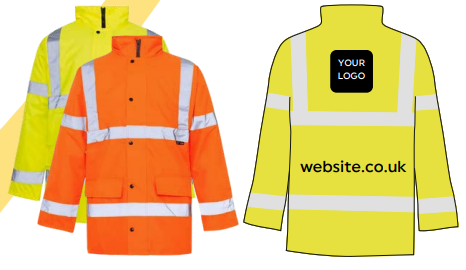 High Vis Yellow & Orange Parka Jacket