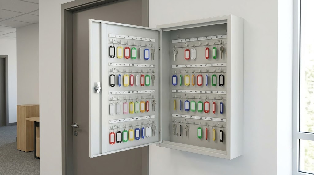 Q-Connect 48-Key Cabinet Pearl Grey