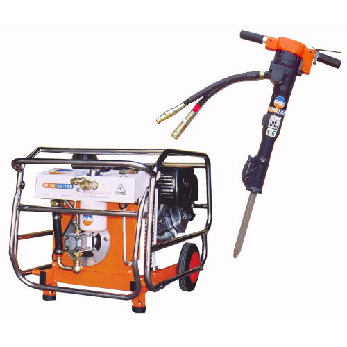 Hydraulic Breaker Medium, Petrol, Inc Steels & Hose