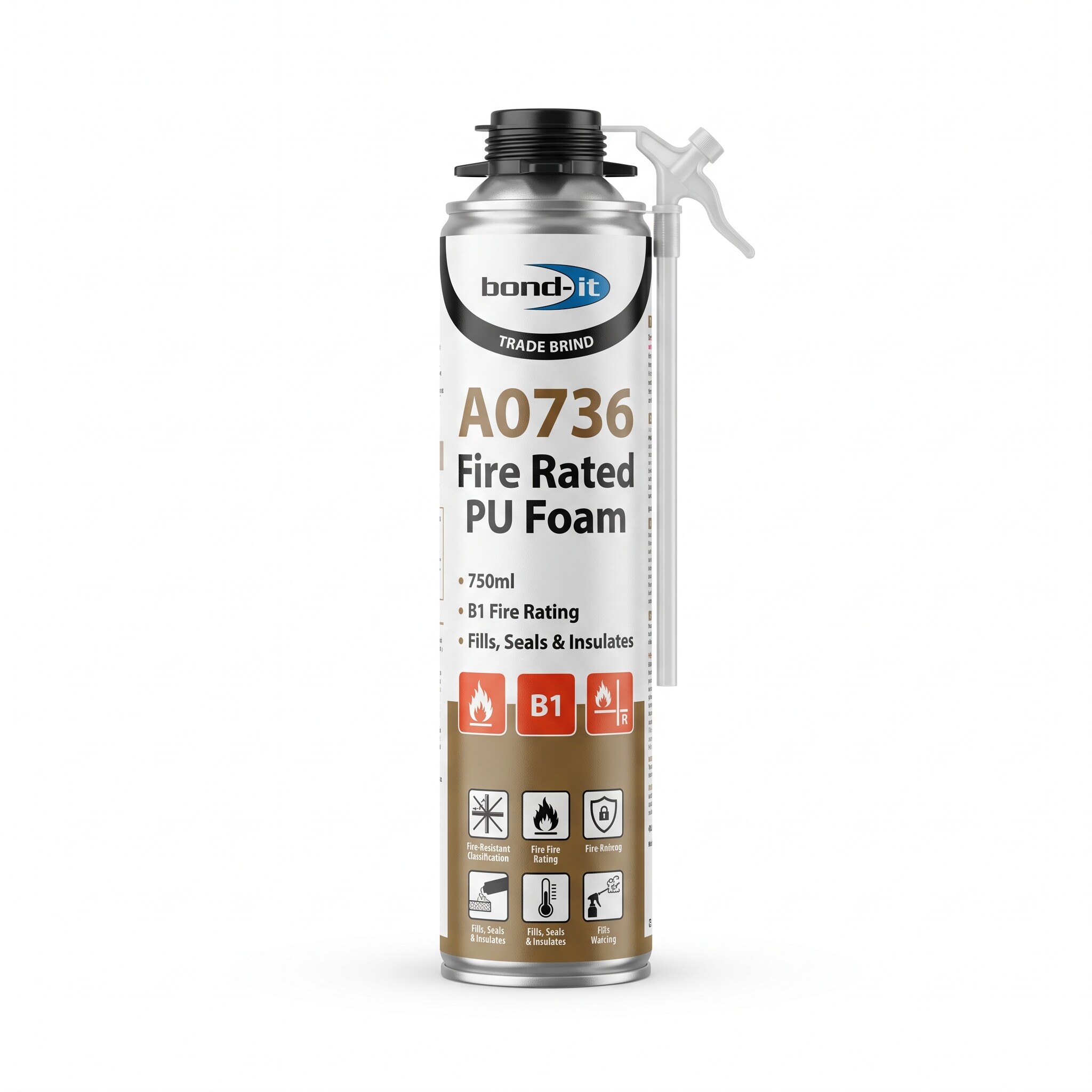 BOND-IT A0736 Fire Rated PU Foam - 750ml