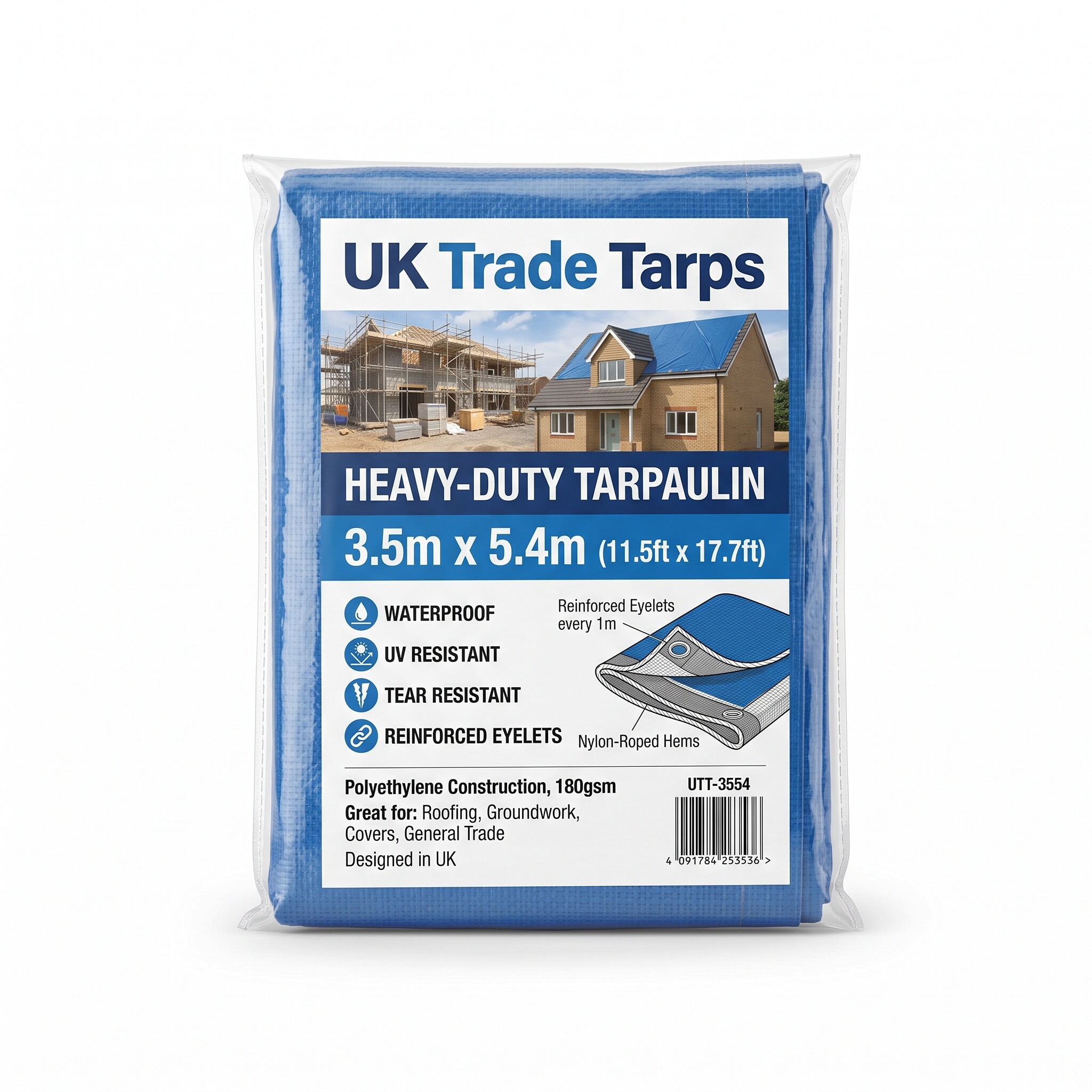 Tarpaulin - 3.5m x 5.4m