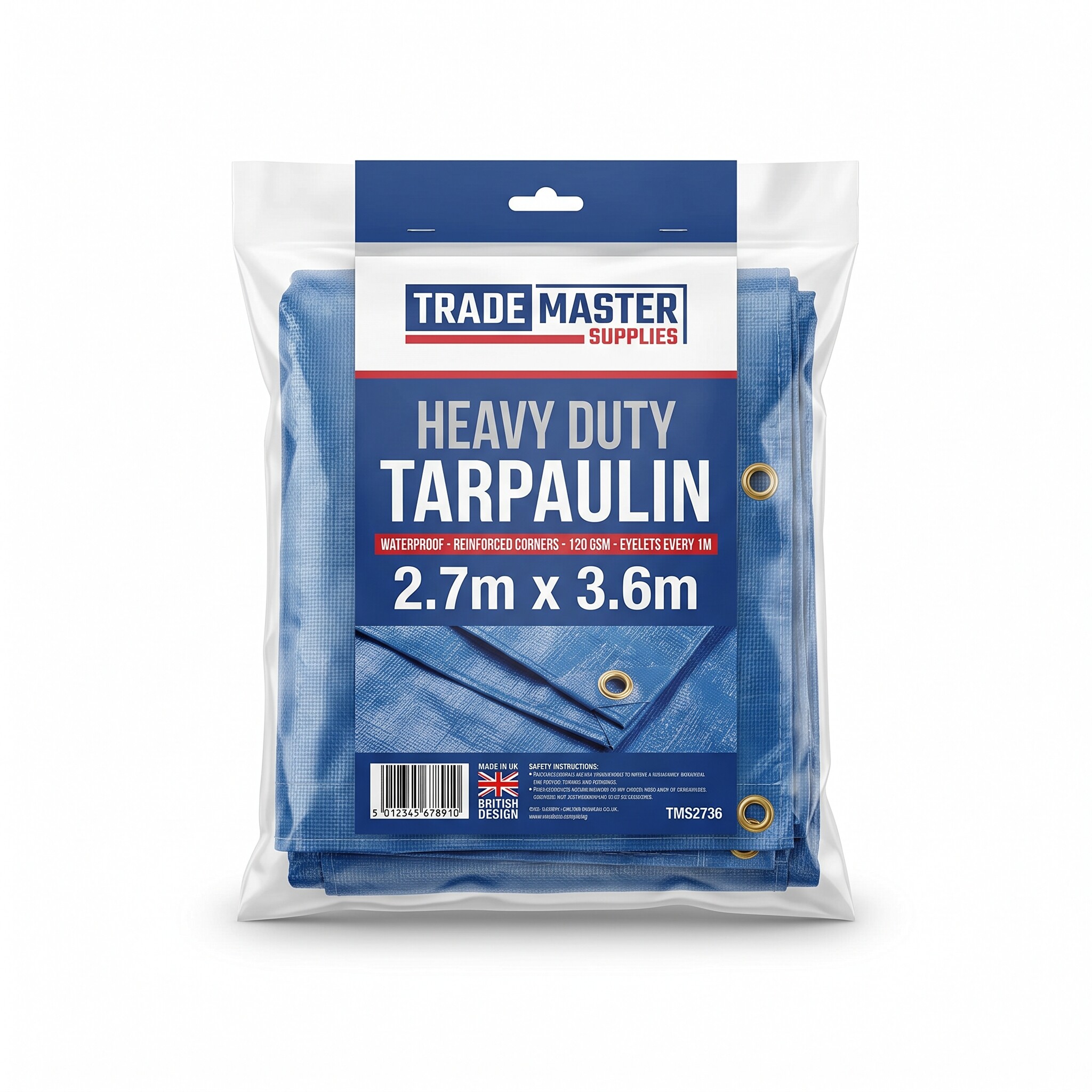 Tarpaulin - 2.7m x 3.6m
