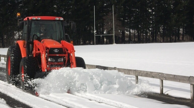 Snow ploughing