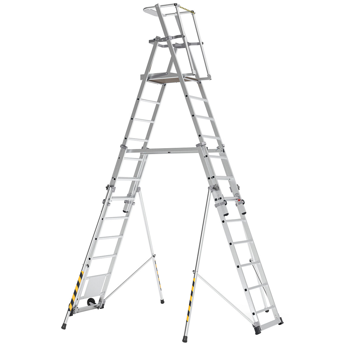Teleguard Plus 12 Rung Telescopic Platform Steps Ladder 1.83-3.15m