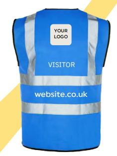 Blue High Vis Waistcoat VISITOR