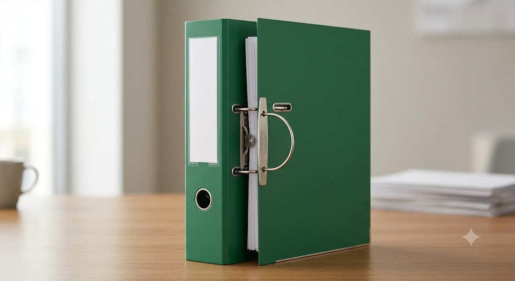 A4 Lever Arch File - GREEN