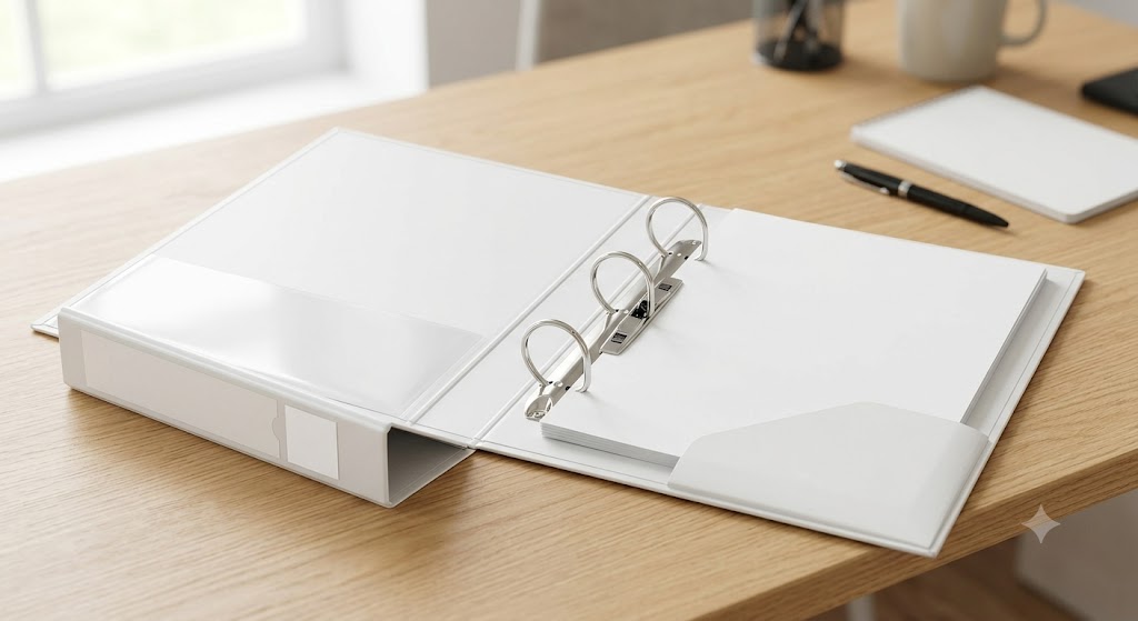 A4 Presentation 25mm 4D-Ring Folder - White
