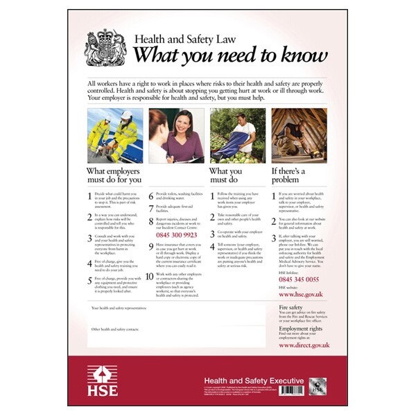 H&S Law Poster £16.00