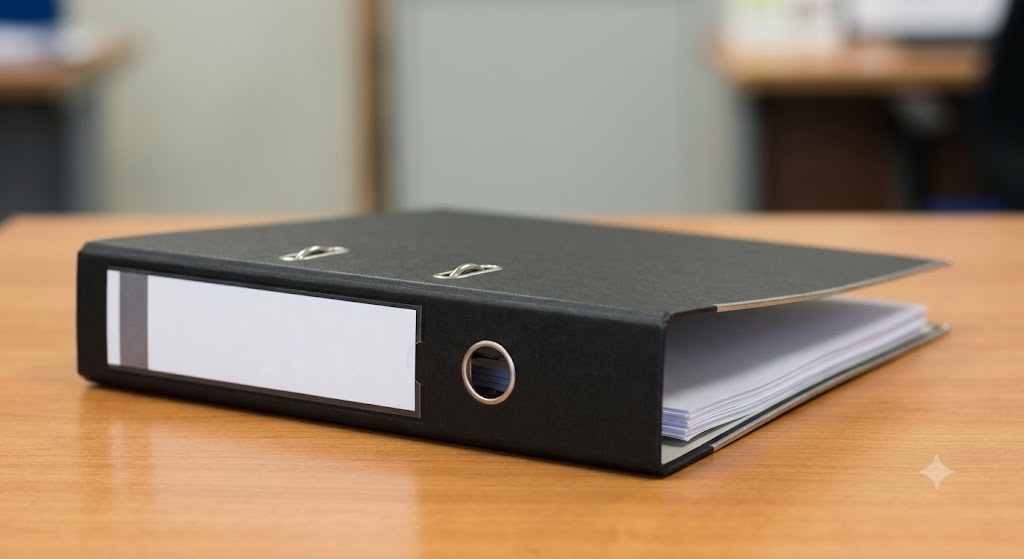 A3 Elba Lever Arch File Oblong - BLACK