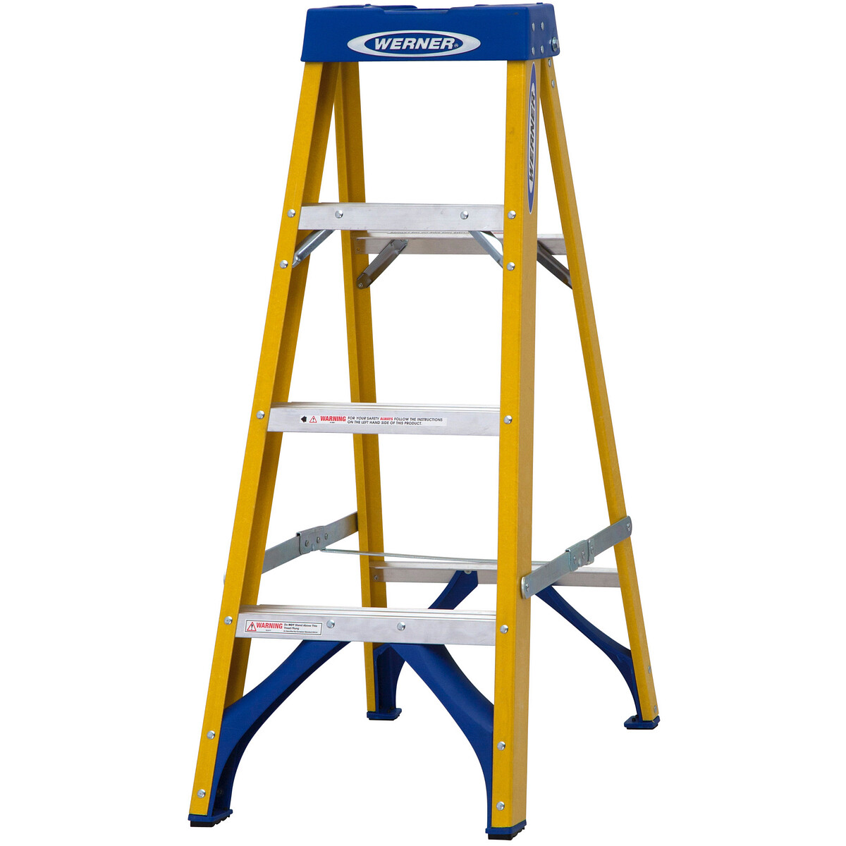 WERNER 7160418 FIBREGLASS STEPLADDER 4 TREAD