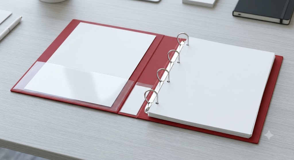 A4 Presentation 25mm 4D-Ring Folder - Red