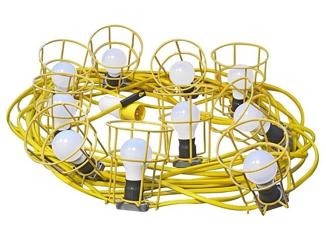 Festoon Light 22mtr c/w LED Bulbs & Guard