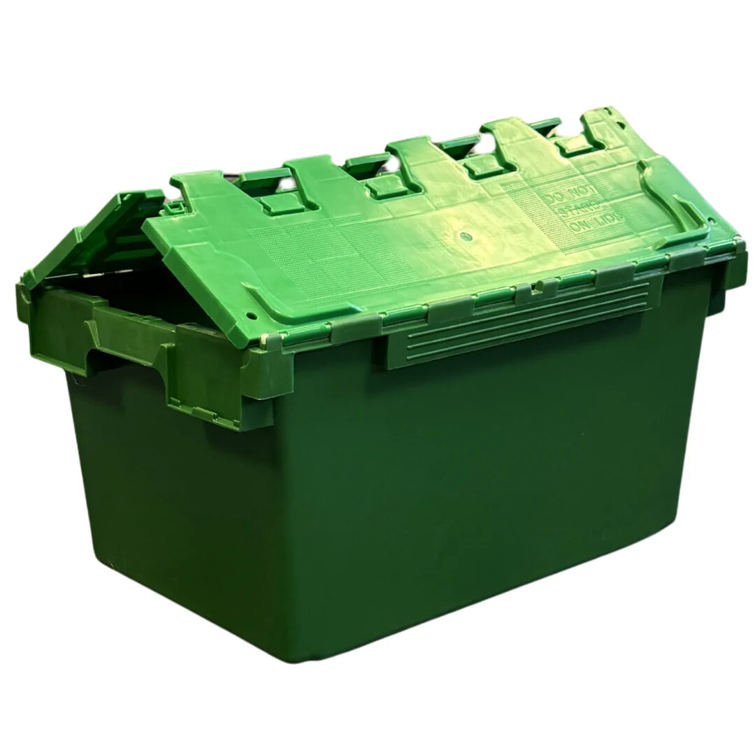 Removal Storage Plastic Crate c/w Lid
