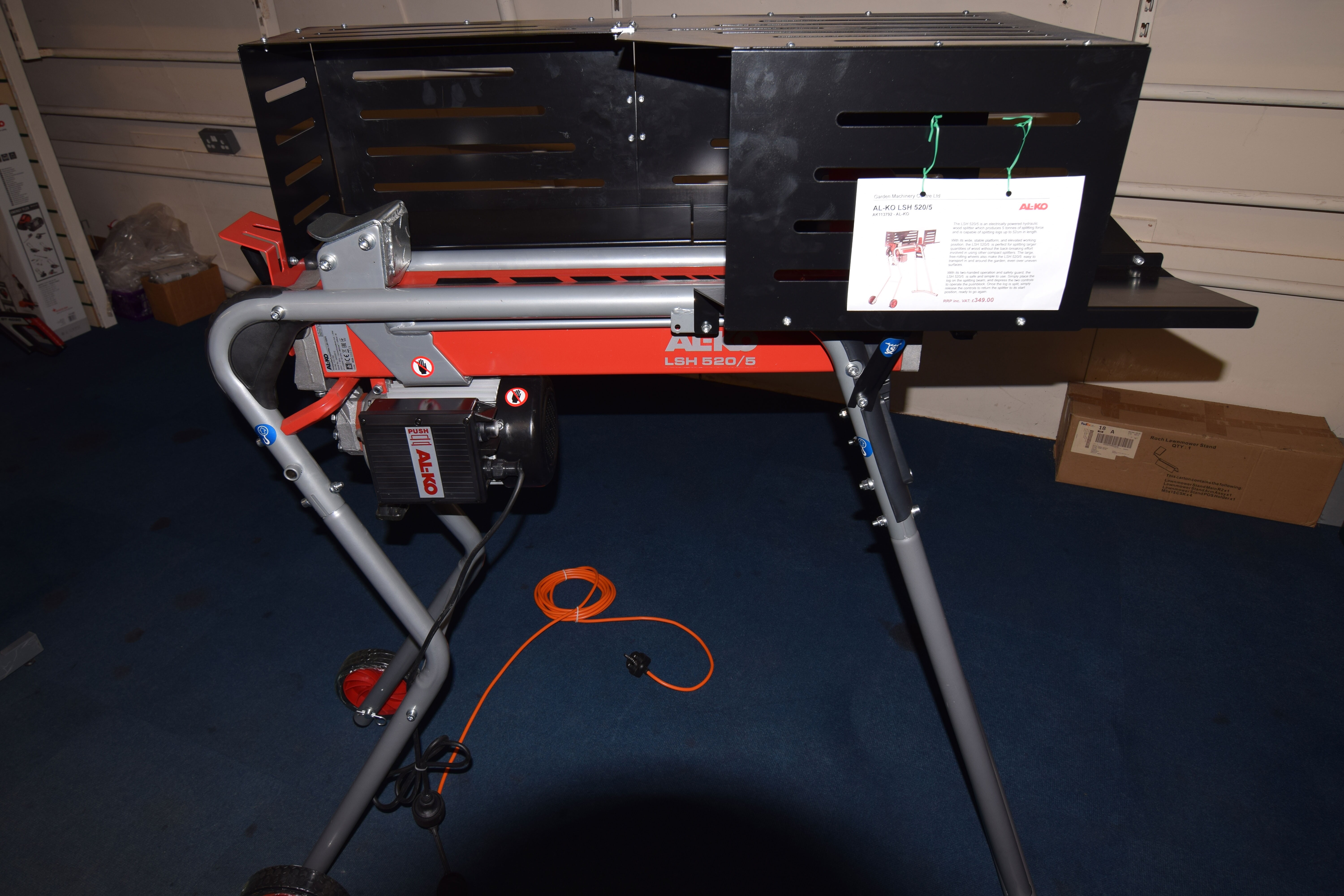 Electric Log Splitter & Stand