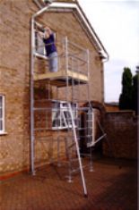 Steel Mobile Access Tower - 4ft x 4ft x 16ft High