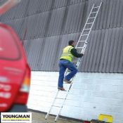 Treble 10ft Aluminium Extension Ladder