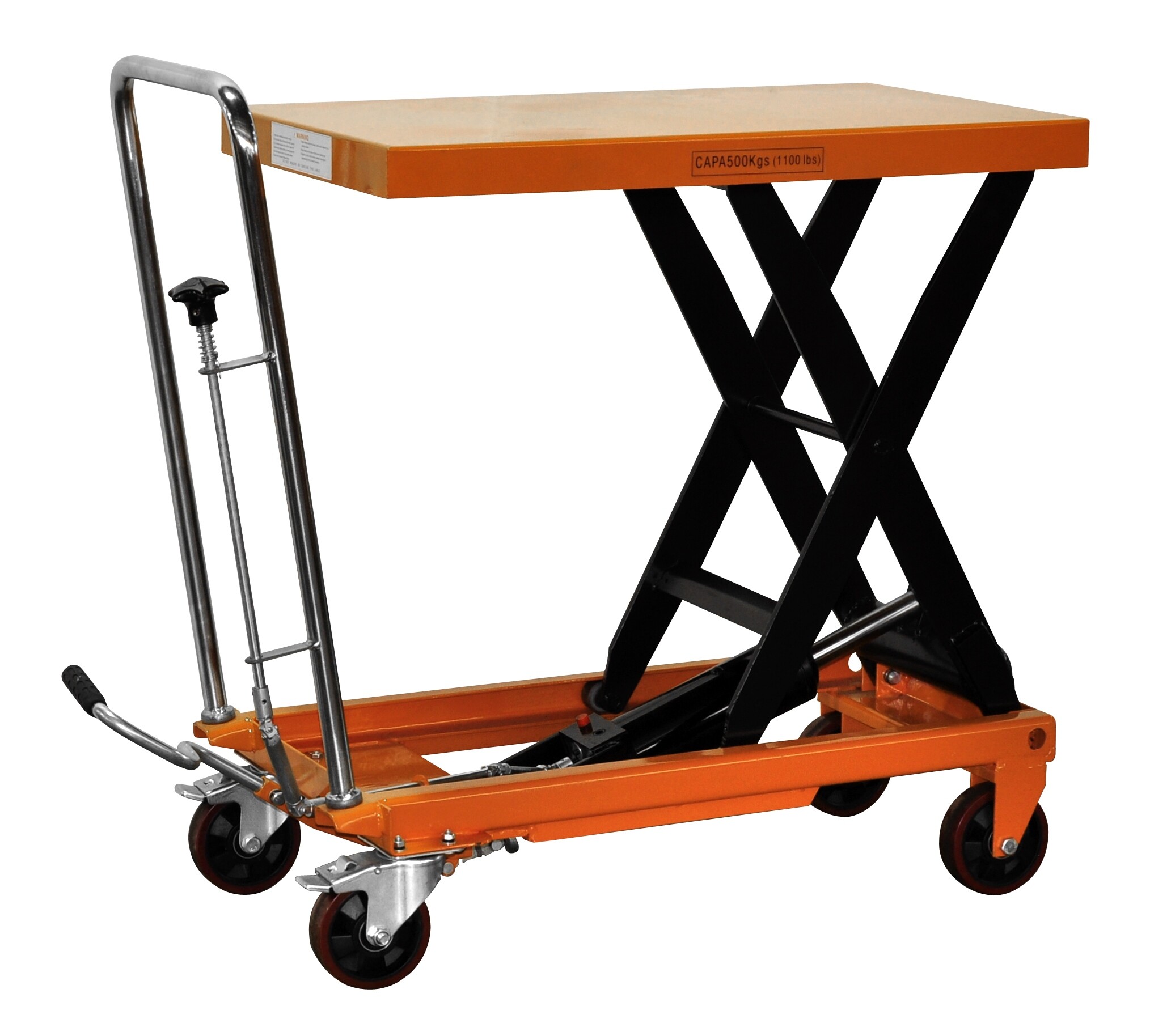 Hydraulic Scissor Lift Table Trolley 500kg SWL