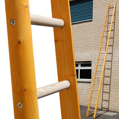 4m Timber Pole Ladder