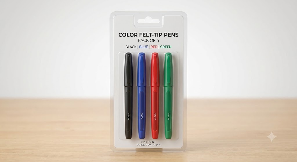 Sharpie Colour Felt Tip pk 4