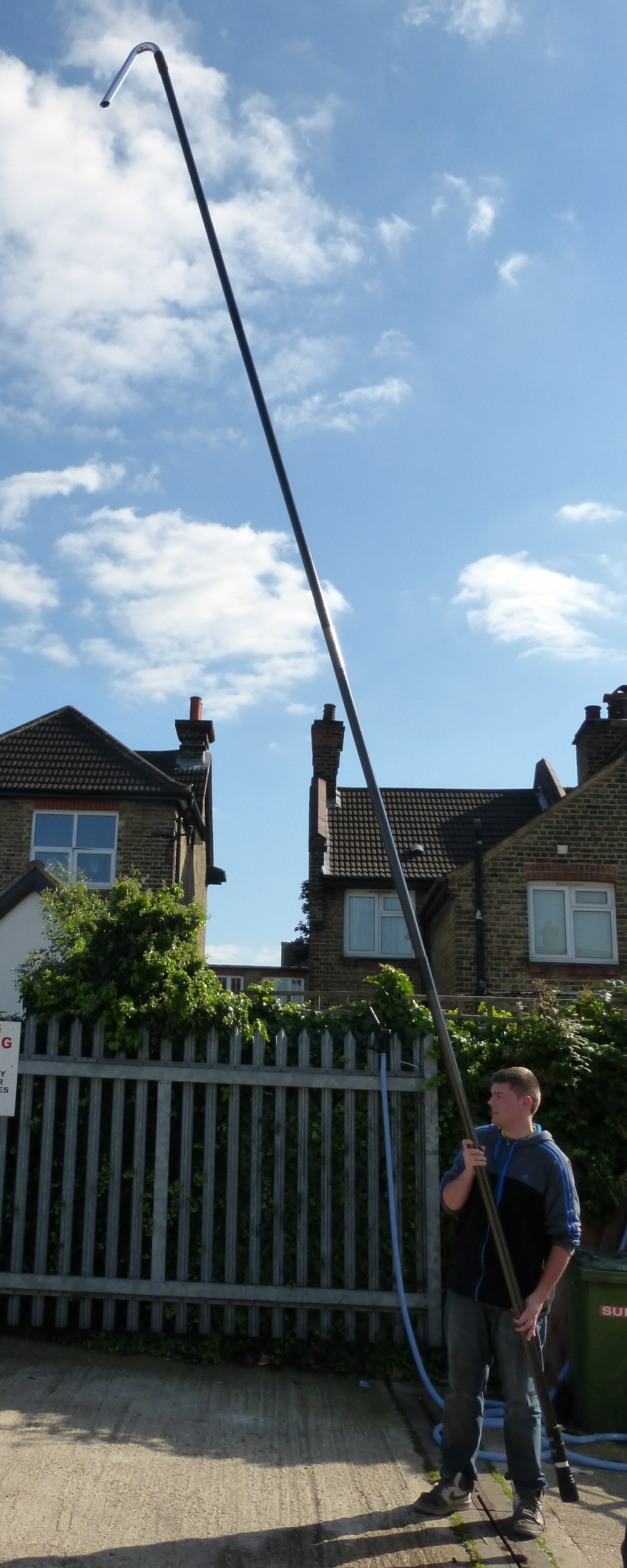 Predator Clamped Carbon Fibre Gutter Vacuum System - Flexi Neck - 30ft