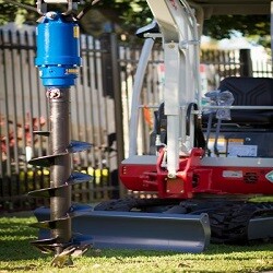 Excavator Earth Auger Attachment Hire