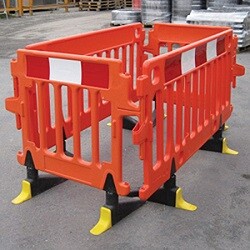 Pedestrian Barrier High-Vis 2m X 1m Hire