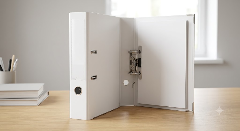 A4 Lever Arch File - WHITE