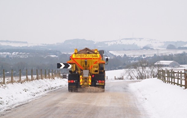 Road and car park Gritting