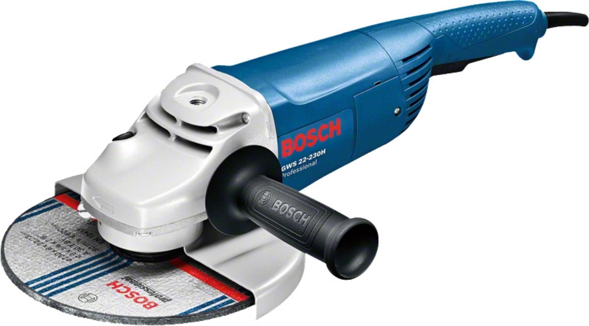 Bosch GWS 22-230H 110v 32Amp 9" Angle grinder with screw in handle and blade fit/removal tool
