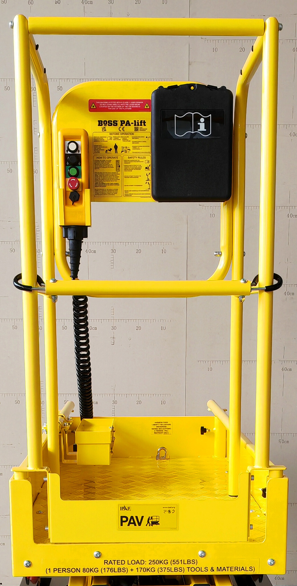 Confined Space Guardrail for Boss PA Lift