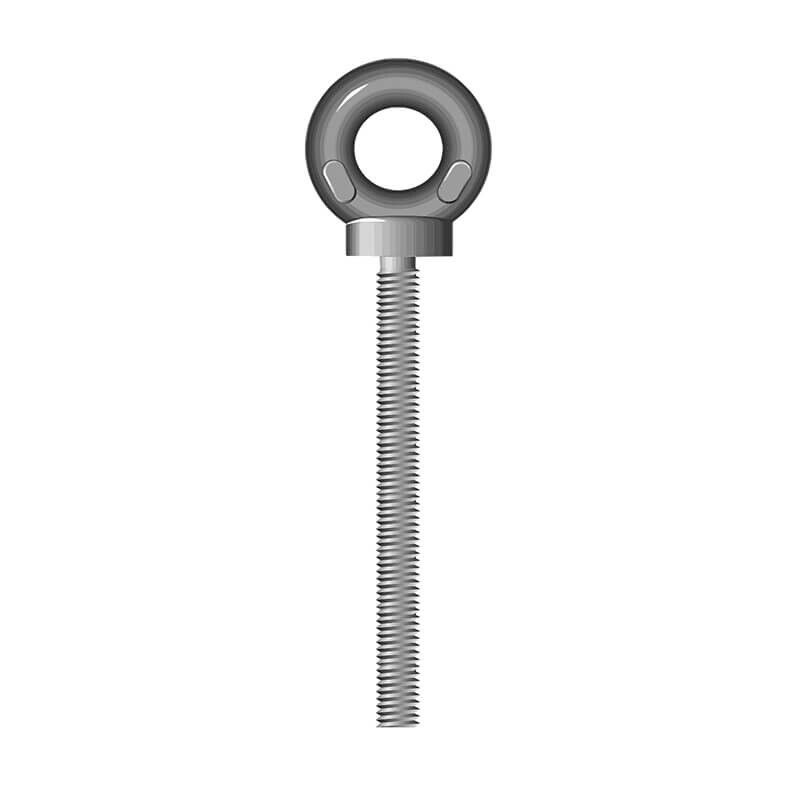 Long Shank Collared Eyebolt Metric Thread - Various Sizes