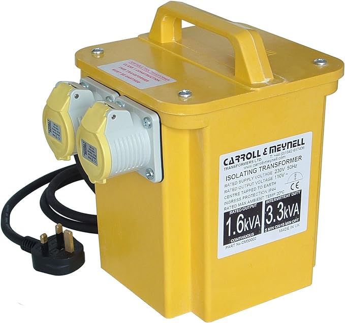 Carroll & Meynell 3.3kva 110v Transformer