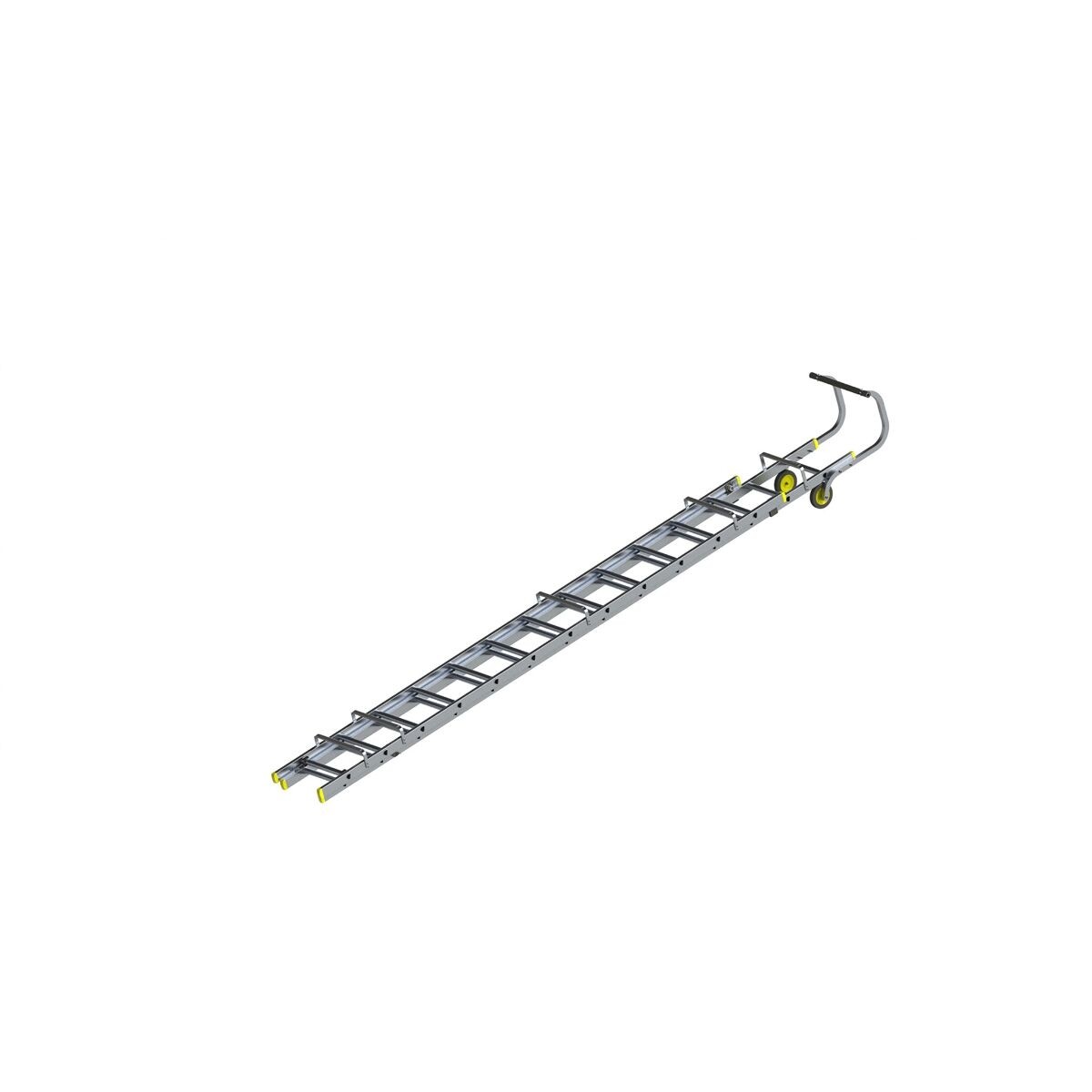 Double Section Extendable Roof Ladder Closed 4.33 Extends to 7.13m