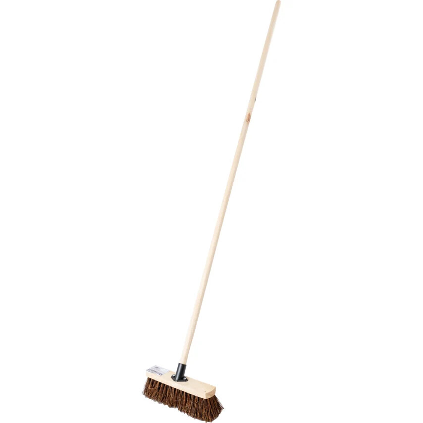 12" Stiff Broom c/w Handle
