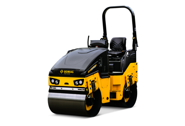 Light articulated tandem roller