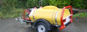 Road Towable Water Bowser - 1100 Litre with Cold Water Pressure Washer Diesel