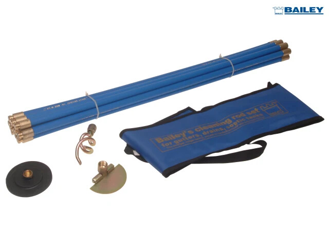 Set of Drain Rods with Tools