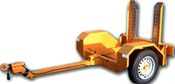 Trailer For Pedestrian Vibrating Roller