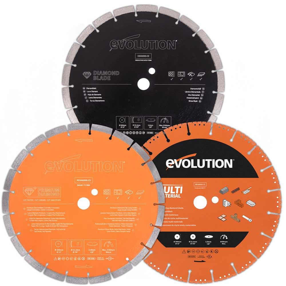 Evolution (13"/300mm) Electric Disc Cutter (305X22.2mm center bore hole) 2400w