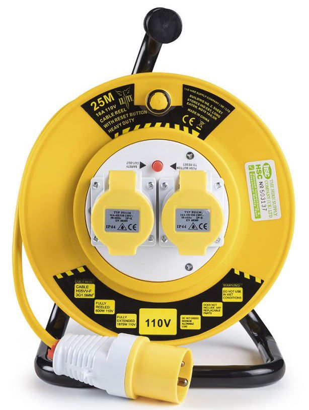 110 Volt 50m Extension Reel