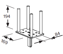 GASS Props - Fork Head 8/20